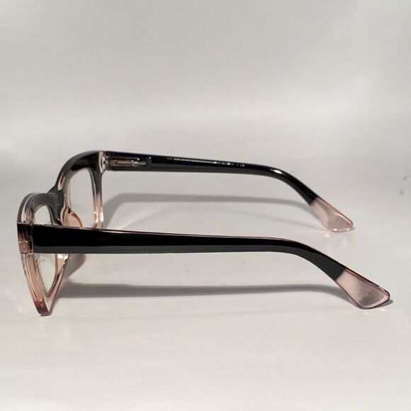 1294 Gretchen Reading Glasses 1.5 Square Black Pink Gradient Frames NWT - Picture 4 of 9